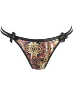 Provázek V-10408 černý/ motiv "pantera" - Axami