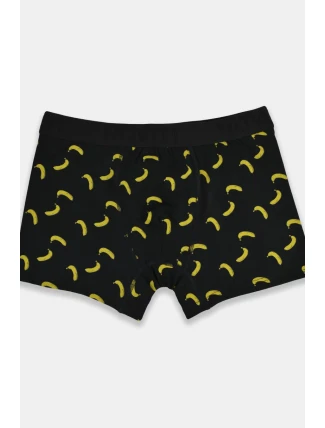 Pánské boxerky PREMIUM BB006-04 Černá se žlutou - Noviti