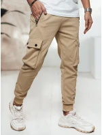 Pánské kalhoty cargo béžové FashionStreet UX4461