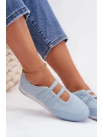 Sportovní dámské baleríny s pásky Modré Farvessa