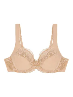 Dámská podprsenka Modern Lace+Cotton W02 - BROWN - sv. béžová 00EP - TRIUMPH