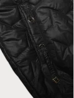 Černá dámská vesta se stahovacím lemem na spodním okraji S'West (B8240-1) Černá dámská vesta se stahovacím lemem na spodním okraji S'West (B8240-1)