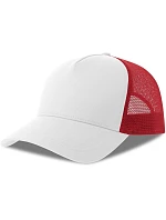 Atlantis Headwear Rapper Cotton-S 5 panelová Trucker kšiltovka 33.0260 white/red Atlantis Headwear Rapper Cotton-S 5 panelová Trucker kšiltovka 33.0260 white/red