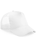 Beechfield B 640B Dětská 5 panelová kšiltovka Trucker 53.640B white/white Beechfield B 640B Dětská 5 panelová kšiltovka Trucker 53.640B white/white