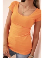 Dámská klasická bavlněná blůza s krátkým rukávem modrá