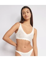 Dámská podprsenka ZERO Feel Bliss Soft bra - WHITE - ecru 00GZ - SLOGGI Dámská podprsenka ZERO Feel Bliss Soft bra - WHITE - ecru 00GZ - SLOGGI