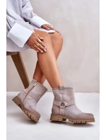 Dámské Semišové Boty Na Plochém Podpatku 3610 Lewski Cappucino Dámské Semišové Boty Na Plochém Podpatku 3610 Lewski Cappucino