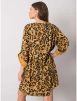 Šaty DHJ SK 21464.99 tmavě žlutá Šaty DHJ SK 21464.99 tmavě žlutá