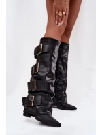 Kozačky na podpatku  model 217204 Step in style