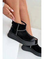 Kožené Semišové Sněhule Boty Na Platformě A Podpatku Hnědé Maciejka 06769-01 Černé Kožené Semišové Sněhule Boty Na Platformě A Podpatku Hnědé Maciejka 06769-01 Černé