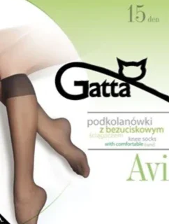 Hladké dámské podkolenky AVI - 20 DEN