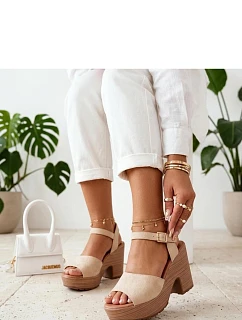 Sandály na podpatku  model 229780 Solea