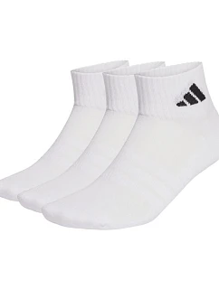 Adidas Cushioned Sportswear Kotníkové ponožky 3P bílé JZ0523