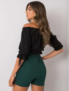 Šortky DHJ SN 13260.38P tmavě zelená