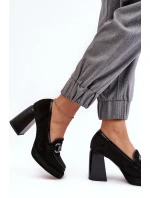 Kožené lodičky 2706 černé - Laura Messi