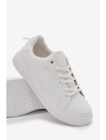 Pánské Tenisky Z Eko Kůže Big Star OO174118 Bílé Pánské Tenisky Z Eko Kůže Big Star OO174118 Bílé