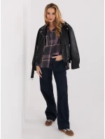 Košile D71720Z11085B šedorůžová