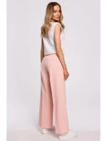 Dámské společenské kalhoty M570 růžové - Moe