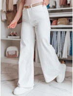 Dámské široké kalhoty LEGBLISS white FashionStreet UY2676 Dámské široké kalhoty LEGBLISS white FashionStreet UY2676
