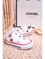 Dětské Tenisky Na Suchý Zip BIG STAR HH374199 Bile