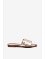 Dámské Plátěné Sandály Z Eko Kůže Zlaté Firvania