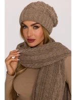 M897 Čepice z pleteného kabelu - béžová M897 Čepice z pleteného kabelu - béžová