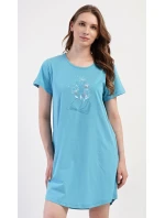 Dámské domácí šaty s krátkým rukávem Book Dámské domácí šaty s krátkým rukávem Book