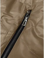 Lehce zateplená prošívaná dámská bunda v barvě cappuccino S'West (B8242-12) Lehce zateplená prošívaná dámská bunda v barvě cappuccino S'West (B8242-12)