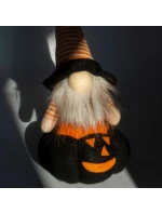 ČERNÁ DÝNĚ DEKORATIVNÍ FIGURKA 25CM LED HALLOWEEN