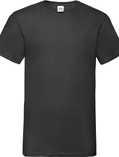 Fruit of the Loom Valueweight V-Neck T Tričko s výstřihem do V 16.1066 black