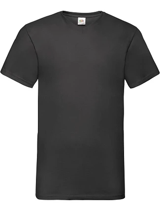 Fruit of the Loom Valueweight V-Neck T Tričko s výstřihem do V 16.1066 black