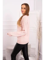 Rolákový svetr pudrově růžový Rolákový svetr pudrově růžový