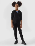 Dívčí tepláky typu jogger 4F - černé