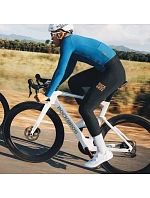 Rockbros YDCK012-1 dlouhé fleecové cyklistické kalhoty se šlemi Velikost XL - černé