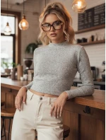 Dámský svetr LARA light grey FashionStreet MY2287