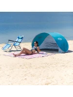 Samonosný skládací plážový stan NILS CAMP NC3174 tyrkysově šedý