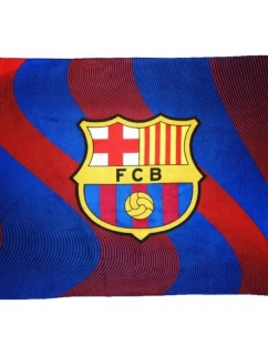 FC Barcelona Fleecová kostkovaná deka Blaugrana 120x150 cm 119940
