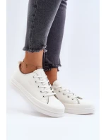 Dámské tenisky z ekologické kůže Big Star NN274847 Bílé