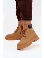 Izolované dámské trekové boty na zip Camel Selinda
