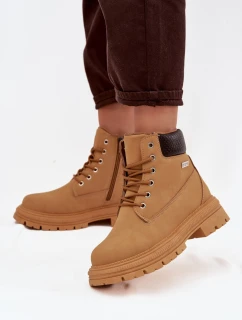 Izolované dámské trekové boty na zip Camel Selinda