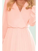 Dámské šaty 313-2 Světle růžová - Numoco Dámské šaty 313-2 Světle růžová - Numoco