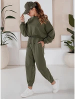 Dámský teplákový komplet SOLIR khaki FashionStreet AY1019