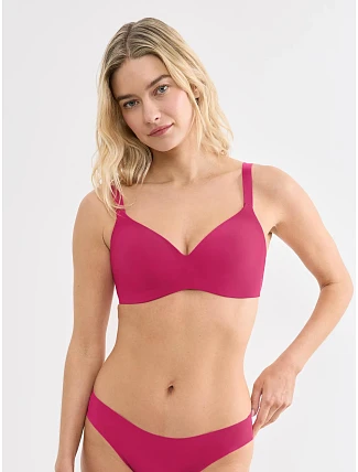 Podprsenka bez kostic ZERO Feel 2.0 THE UP TShirt Bra - Berry - SLOGGI