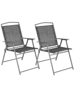 SKLÁDACÍ ZAHRADNÍ ŽIDLE SYDNEY 55X68X91CM SADA 2 KS