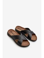 Lehké pohodlné pánské sandály s přezkami Inblu MT000016 černé Lehké pohodlné pánské sandály s přezkami Inblu MT000016 černé