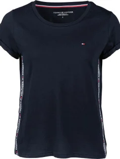 Dámské krátké tričko UW0UW01374 tmavě modré - Tommy Hilfiger