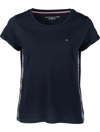 Dámské krátké tričko UW0UW01374 tmavě modré - Tommy Hilfiger