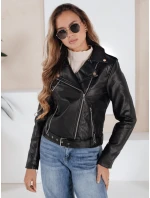 Dámská kožená bunda ramones černá FashionStreet TY5200