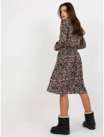 Šaty D73771M30365A černá a béžová Šaty D73771M30365A černá a béžová