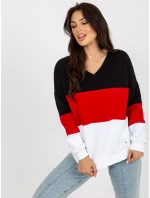 Mikina RV BL 8377.89 černá a červená Mikina RV BL 8377.89 černá a červená